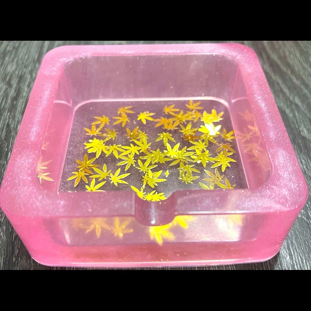 Pink ashtray